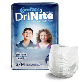 47710 - Comfees Youth Pants - SMALL/MEDIUM - 4 bags of 17 - Save On Medical