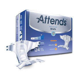 37734 - Attends Advanced Briefs, MEDIUM - Waist Size 32" - 44" - 4 bags of 24 - Save On Medical