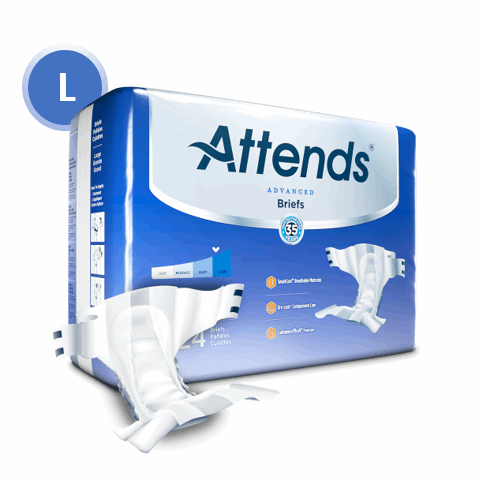 Attends Advanced Briefs, Large (44"-58"), 3x24