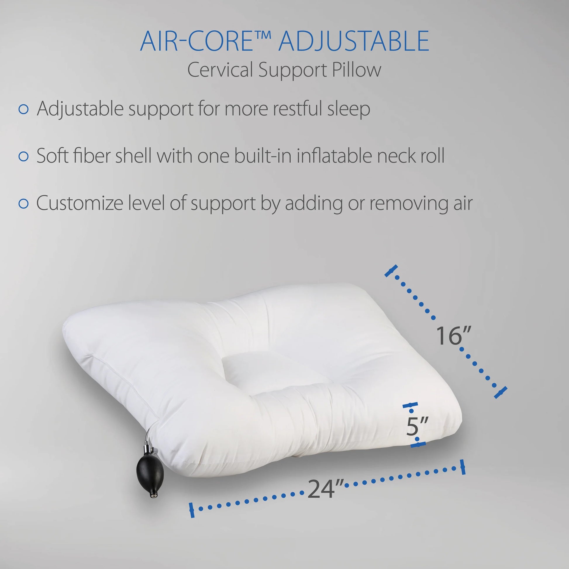 Air Core Adjustable Cervical Support Pillow - Save On Medical
