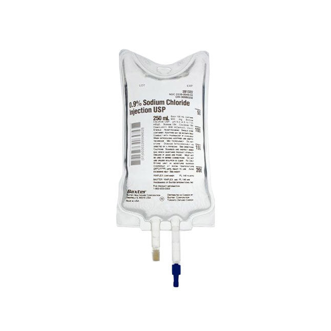 CS/12 0.9% NACL SODIUM CHLORIDE IV INJECTION SOLUTION 1000ML VIAFLEX CONTAINER PH 5.5 LARGE VOLUME P