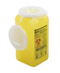 EA/1 COLLECTOR SHARPS TRAY 1.4 ltr PW YLW (NDL REMOVAL SLOT) - Save On Medical
