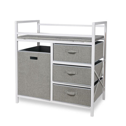 Baby Changing Table with Laundry Hamper and 3 Storage Drawers - Save On Medical