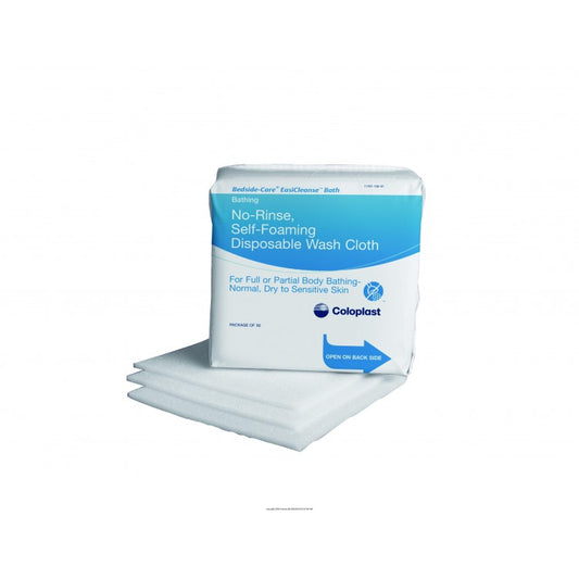 PK/5 BEDSIDE CARE EASICLEANSE SELF FOAMING DISPOSABLE WASHCLOTH, LATEX FREE - Save On Medical