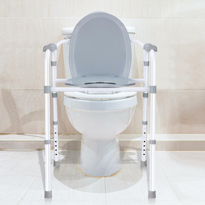 Commode Chair Aluminum alloy w. Bucket Height Adjustable - Save On Medical