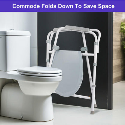 Commode Chair Aluminum alloy w. Bucket Height Adjustable - Save On Medical