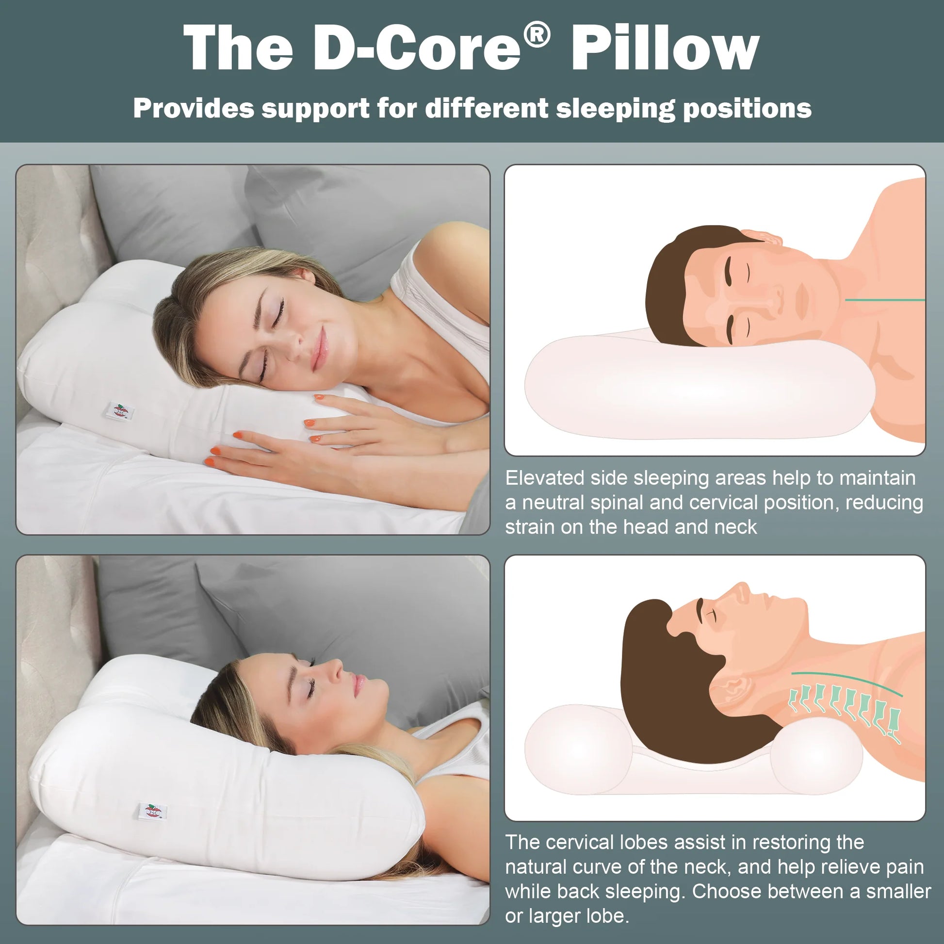 D-Core Cervical Support Pillow SP - Save On Medical