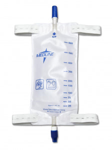 Leg Bag, Medium, 600 mL with Leg Straps and Twist Type Drainage Valve, Latex-Free 48/csDYND12574 - Save On Medical