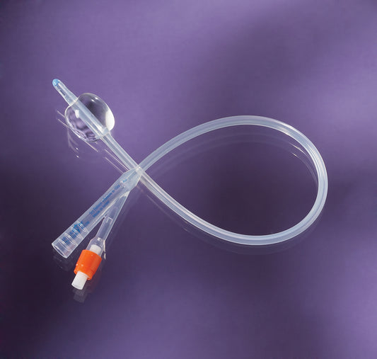 BX/10 100% SILICONE FOLEY CATHETER, SIZE 10FR, 3CC, 2WAY - Save On Medical
