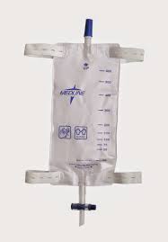 EA/1 LEG BAG W/ COMFORT STRAPS, 19OZ, STERILE - Save On Medical