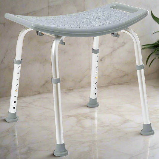 Grey Shower Chair without Back Retail G2-201KRX1 - Save On Medical