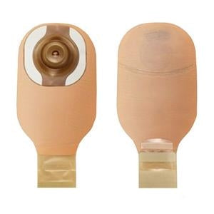 BX/5 PREMIER CERAPLUS SOFT CONVEX 1-PIECE DRAINABLE POUCH W/ TAPE BORDER, LOCK N ROLL CLOSURE, BEIGE, W/FILTER, CUT UP TO 1 1/2IN (38MM) - Save On Medical