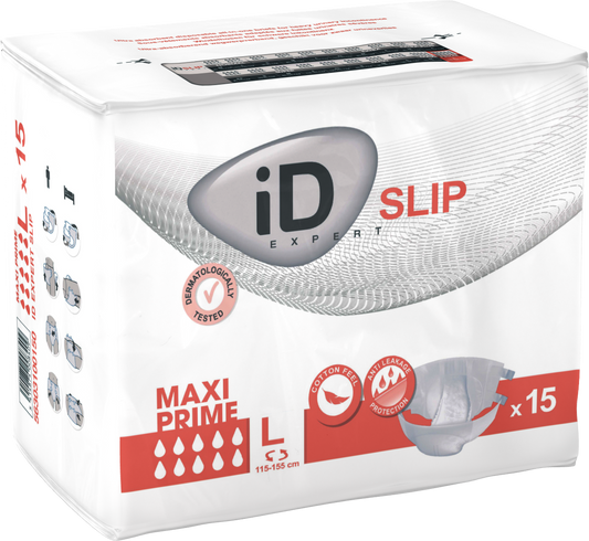 CS/3 (15/PKG) ID SLIP TBS MAXI PRIME, LARGE, (45"-61"), 4880 ML ABSORBENCY. - Save On Medical