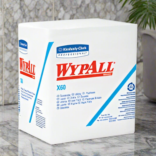 PKG/76  KIMBERLY CLARK WYPALL X60 REINFORCED WIPES, WHITE 12.5IN X 14.4IN - Save On Medical