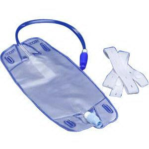 EA/1 COVIDIEN URINE LEG BAG WITH 12" EXTENSION TUBING, 17OZ (500ML), ANTI REFLUX. - Save On Medical