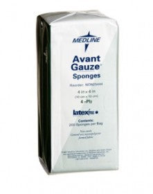 PK/200 AVANT GAUZE SPONGE 10CM x 10CM 4-PLY NON-WOVEN NON-STERILE - Save On Medical