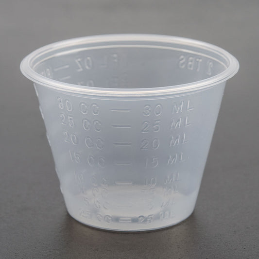 CS/5000  GRADUATED MEDICINE CUPS, TRANSLUCENT, PLASTIC, 1OZ - Save On Medical