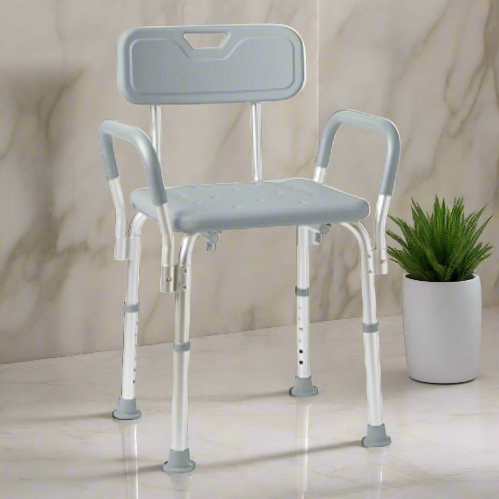 Medline Shower Chair with Armrests Back G2-100KHX1 - Save On Medical
