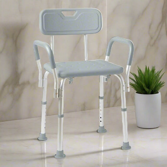 Medline Shower Chair with Armrests Back G2-100KHX1 - Save On Medical