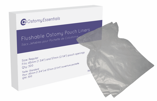 BX/100  FLUSHABLE POUCH LINERS, OPENING UP TO 57MM, SIZE 14.5CM X 20.5CM - Save On Medical