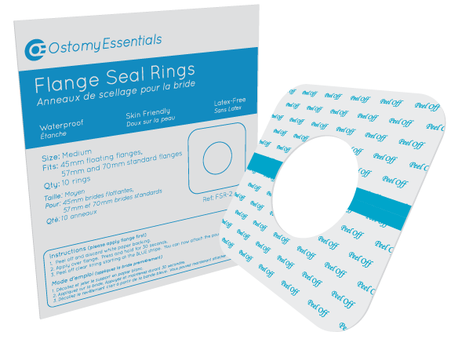 PK/10 OSTOMY ESSENTIALS FLANGE SEAL RINGS, SIZE MEDIUM (45MM, 57MM-70MM) - Save On Medical