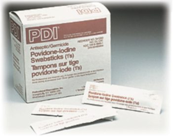 BX/50  PVP POVIDONE-IODINE SWABSTICKS - Save On Medical