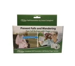 Two Call Button Paging System (2 nurse call buttons and 1 caregiver pager) - in retail packaging with batteries included - Save On Medical