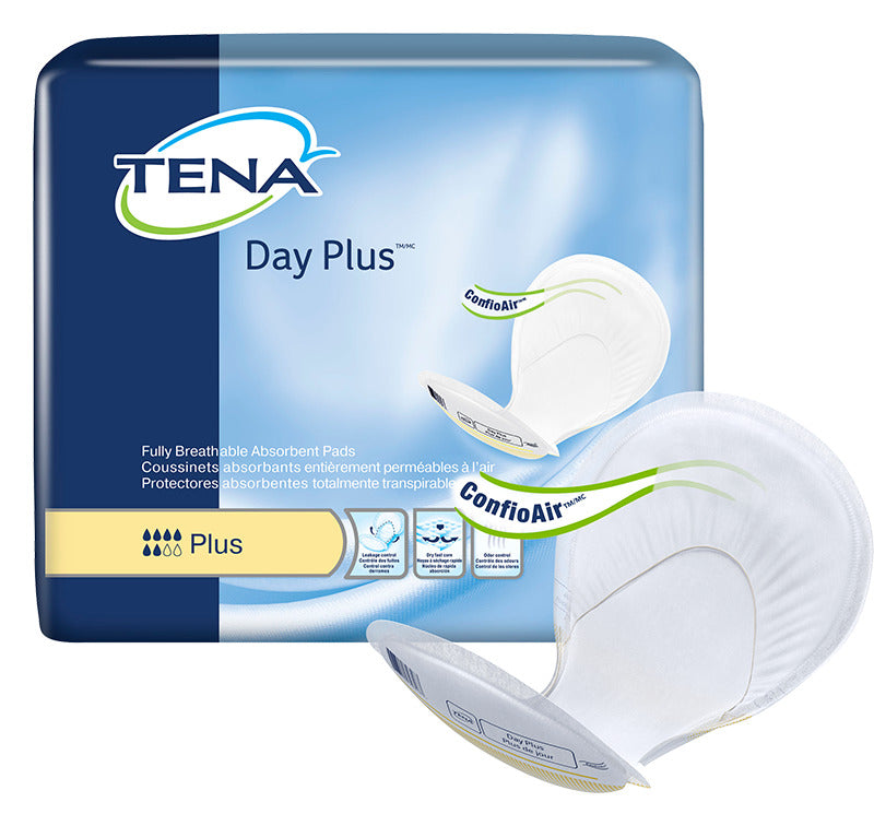 CS/2PKG (40/PKG)  TENA DAY PLUS PADS W/ WETNESS INDICATOR, YELLOW - Save On Medical