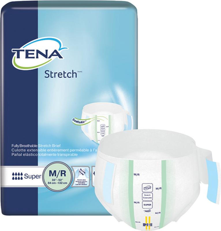 CS/2PKG (28/PKG) TENA PROSKIN STRETCH SUPER BRIEF, MEDIUM/LARGE  SIZE 33IN-52IN - Save On Medical