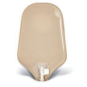 BX/10 NATURA UROSTOMY POUCH W/ ACCUSEAL TAP, OPAQUE, SIZE 45MM (1 3/4IN), 9IN LENGTH - Save On Medical