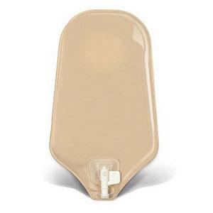 BX/10 NATURA UROSTOMY POUCH W/ ACCUSEAL TAP, OPAQUE, SIZE 45MM (1 3/4IN), 10IN LENGTH - Save On Medical