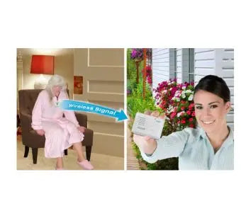 Two Call Button Paging System (2 nurse call buttons and 1 caregiver pager) - in retail packaging with batteries included - Save On Medical