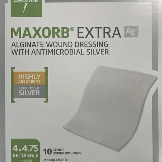 MAXORB EXTRA CALCIUM ALGINATE WOUND DRESSING 10CM X 10CM BOX/10 EACH