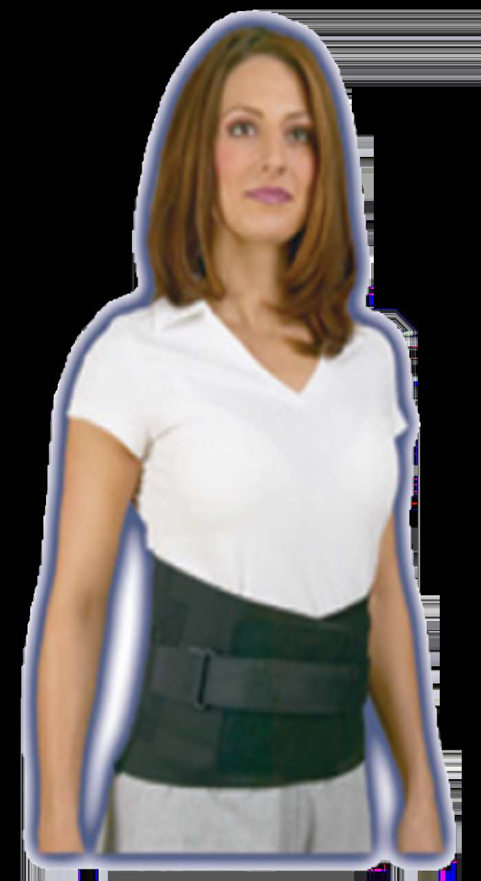 BACK N' BLACK W/THERMOFORMABLE POCKET, 16322-X - Save On Medical