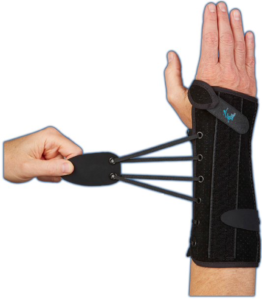 WRIST/FOREARM LACER II 10.5" SUEDE BLACK - Right , 22337 - Save On Medical
