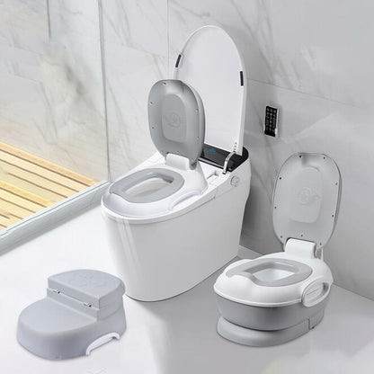 Multi-Stage 3-in-1 Potty Seat, Potty Chair, Trainer Ring and Step Stool