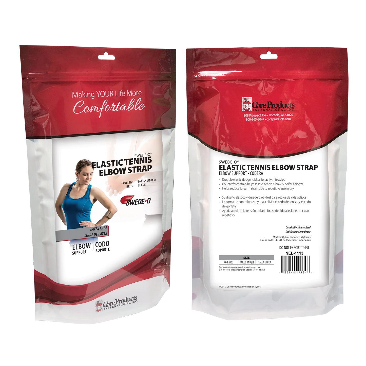 Swede-O Tennis Elbow Strap (OSFM)