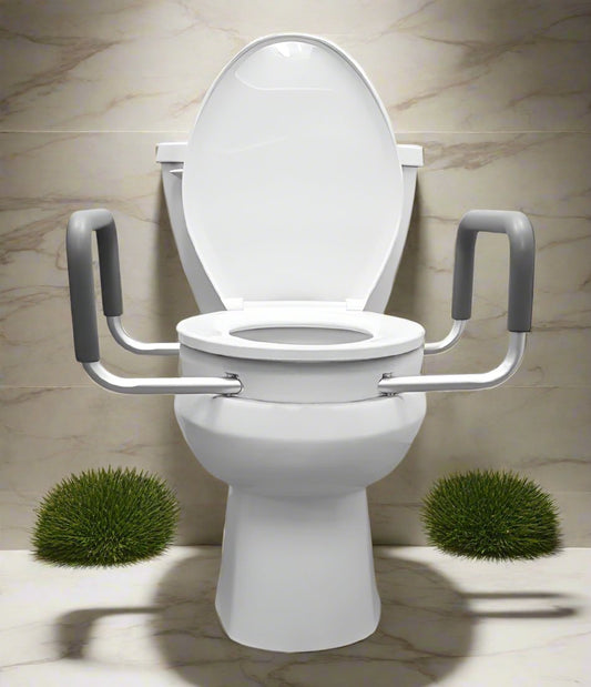 2” Raised Toilet Seat with Arms