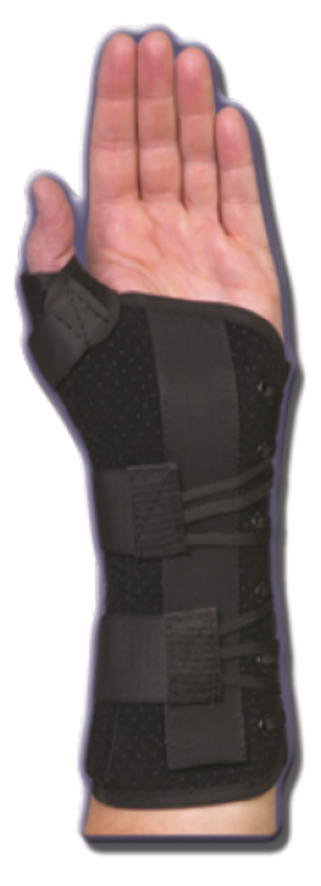 RYNO LACER WRIST/THUMB LONG BLACK - Right UNIVERSAL, 223521 - Save On Medical