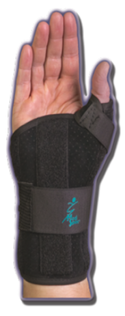 RYNO LACER WRIST/THUMB SHORT BLACK - Right UNIVERSAL, 223511 - Save On Medical