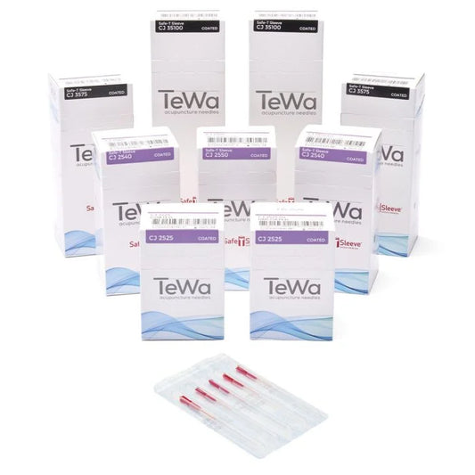 TeWa Coated Acupuncture Needles (100/box)