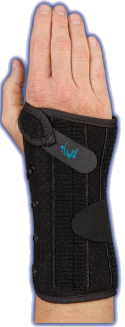 WRIST LACER II 8" SUEDE BLACK - Left, 22332-x - Save On Medical