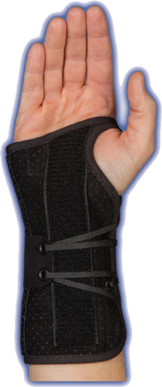 WRIST LACER II 8" SUEDE BLACK - Left, 22332-x - Save On Medical