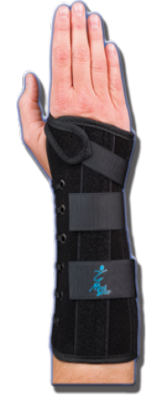 WRIST/FOREARM LACER 10.5" SUEDE BLACK - Right UNIVERSAL, 223501 - Save On Medical
