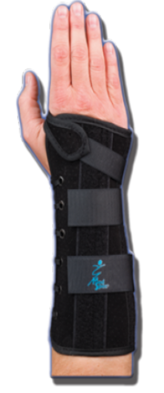 WRIST/FOREARM LACER 10.5" SUEDE BLACK - Right UNIVERSAL, 223501 - Save On Medical